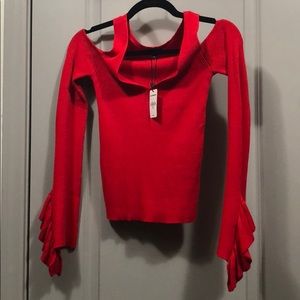 Express Cold-shoulder Sweater